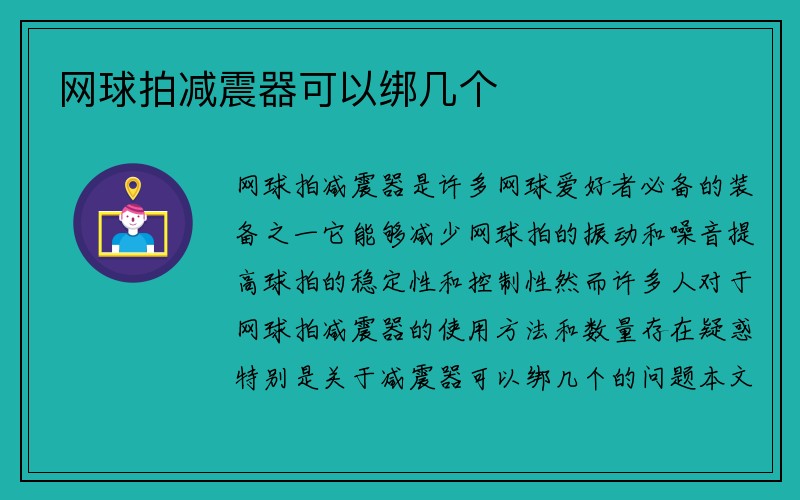 网球拍减震器可以绑几个