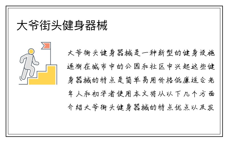 大爷街头健身器械