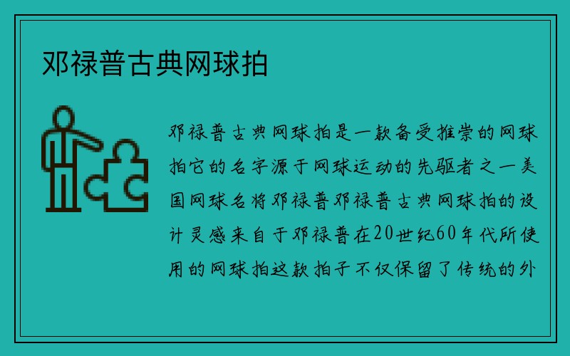 邓禄普古典网球拍